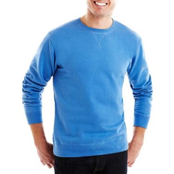 St. John's Bay Newport Blue Lightweight Sweatshirt - Size Small - Picture 1 of 3